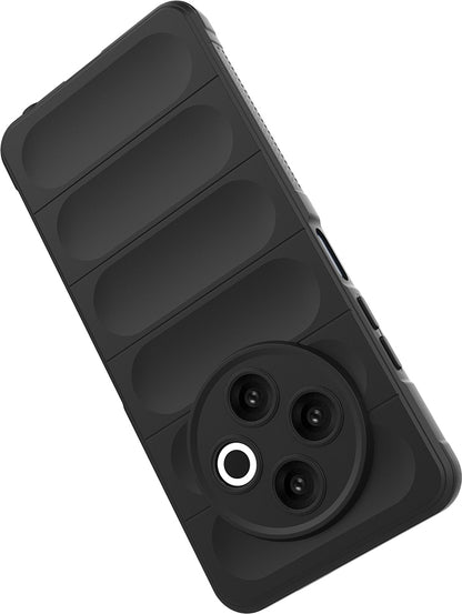 Tecno Spark 30 4g Kılıf Esnek Tpu Oyuklu Arka Yüzey Tasarımlı Mnc Etnik Silikon Kapak - Koyu Yeşil
