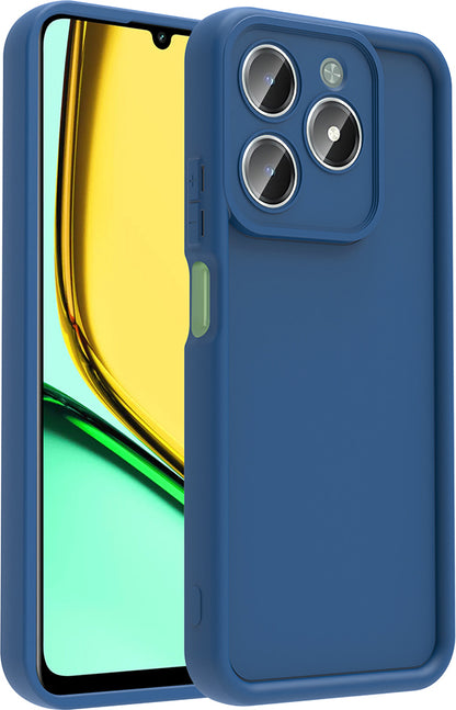 Realme C61 Kılıf Kamera Korumalı Mnc Ananas Kapak - Koyu Yeşil