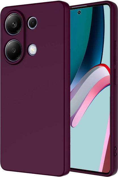 Xiaomi Redmi Note 13 Pro 4g Kılıf Mnc Mara Laaakan Kapak-Koyu Mor