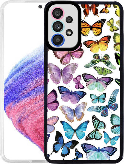 Galaxy A33 5g Kılıf Mnc M-Fit Desenli Kapak-Butterfly No3