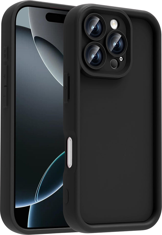 iPhone 16 Pro Max Kılıf Kamera Korumalı Mnc Ananas Kapak - Siyah