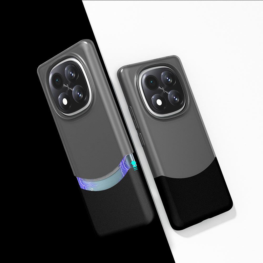 Redmi Note 14 Pro Plus Kılıf Mıknatıslı Mnc Duble Kapak - Siyah