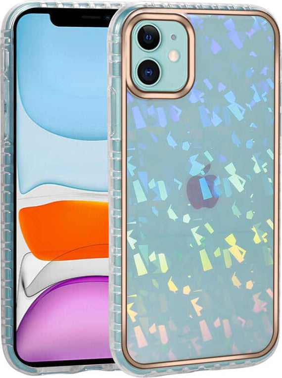 iPhone 11 Uyumlu Desenli Parlayan Transparan Mnc Avva Kapak-No1