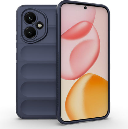 Honor 400 Kılıf Esnek Tpu Oyuklu Arka Yüzey Tasarımlı Mnc Etnik Silikon Kapak - Lacivert