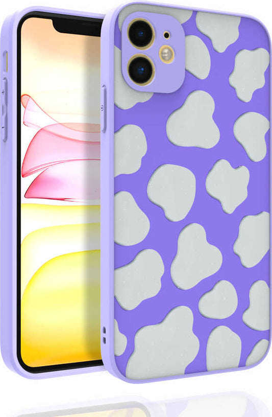 iPhone 11 Uyumlu Desenli Kamera Korumalı Parlak Mnc Nora Kapak-No6