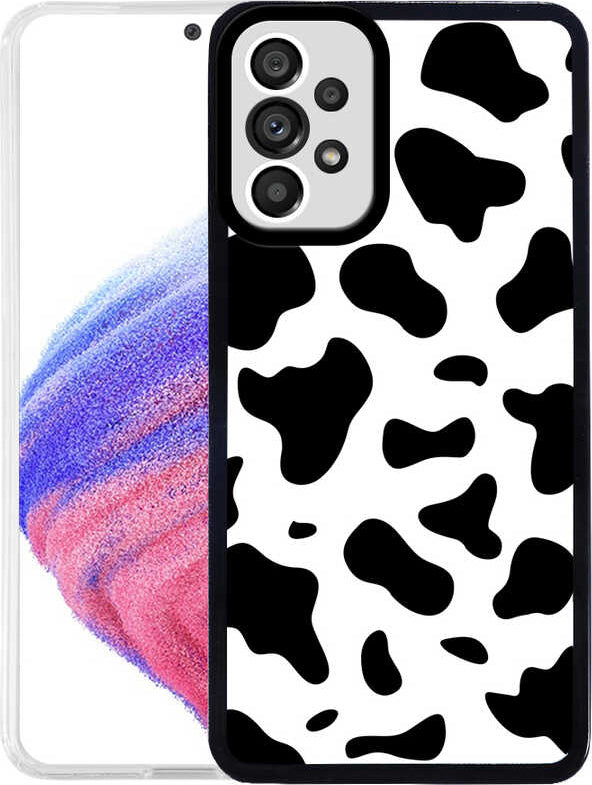 Galaxy A33 5g Kılıf Mnc M-Fit Desenli Kapak-Cow No1