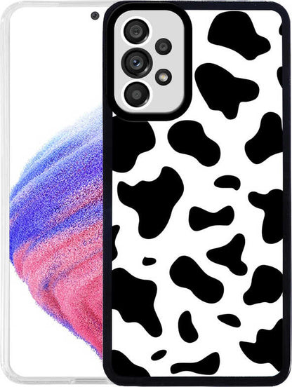 Galaxy A33 5g Kılıf Mnc M-Fit Desenli Kapak-Cow No1
