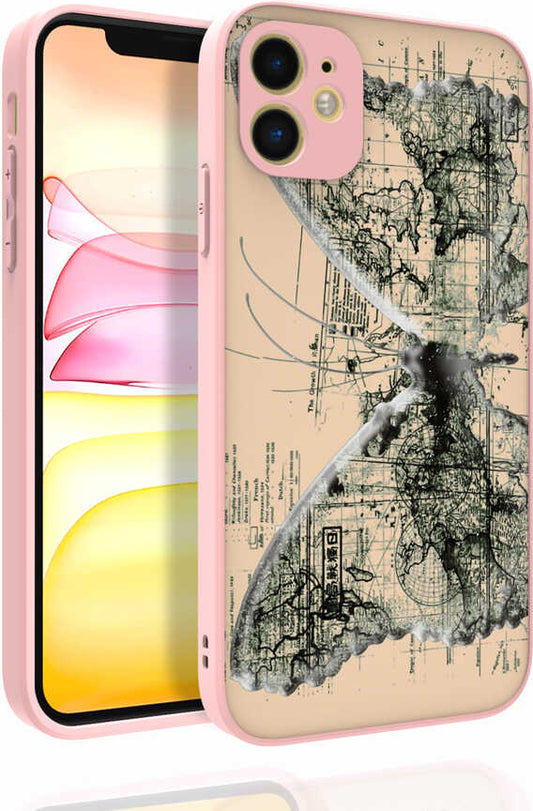 iPhone 11 Uyumlu Desenli Kamera Korumalı Parlak Mnc Nora Kapak-No4