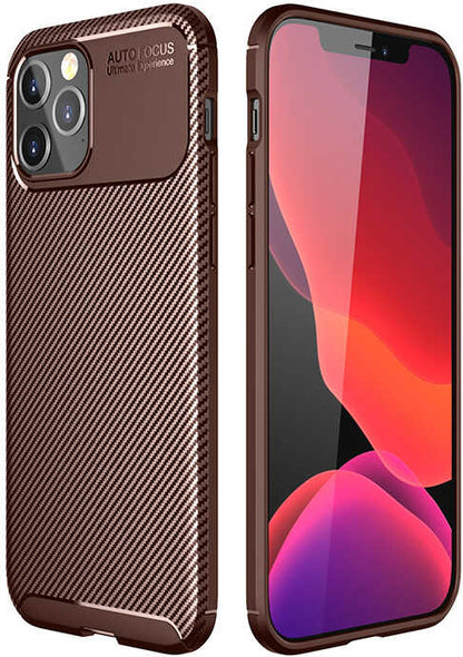 iPhone 12 Pro Max Uyumlu Mnc Negro Silikon Kapak-Kahverengi