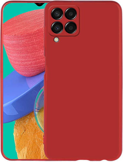 Galaxy M33 Kılıf Mnc Premier Silikon Kapak-Kırmızı
