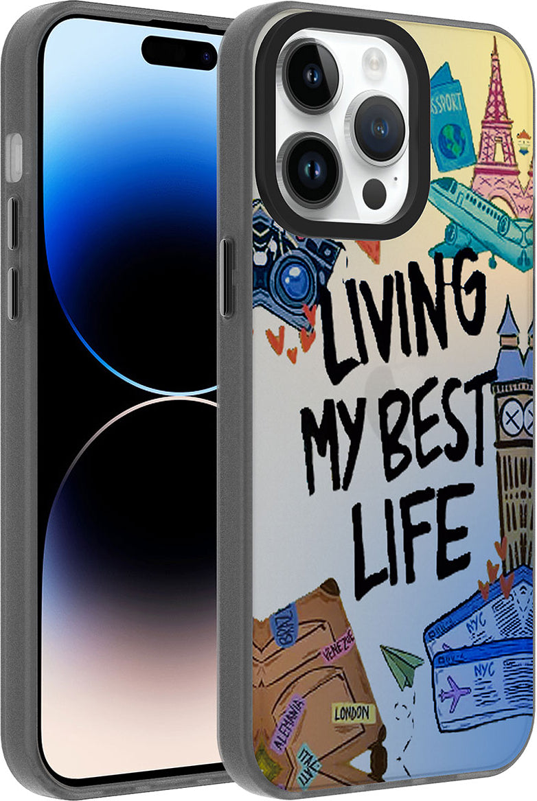 iPhone 14 Pro Max Uyumlu Desenli Mnc Dragon Sert Kapak-Seyahat