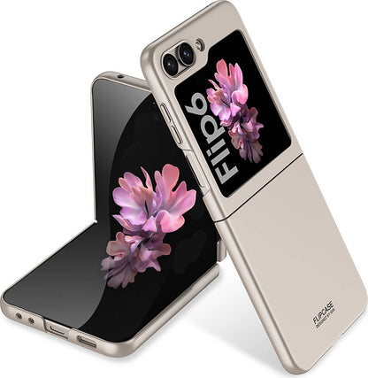 Galaxy Z Flip 6 Kılıf Mnc Sert Kıpta Kapak-Titanyum-Gri
