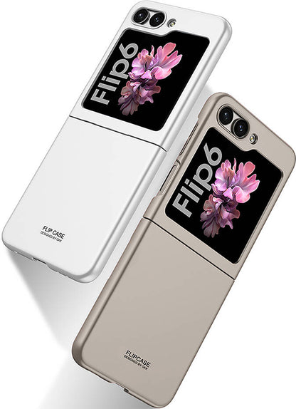 Galaxy Z Flip 6 Kılıf Mnc Sert Kıpta Kapak-Titanyum-Gri