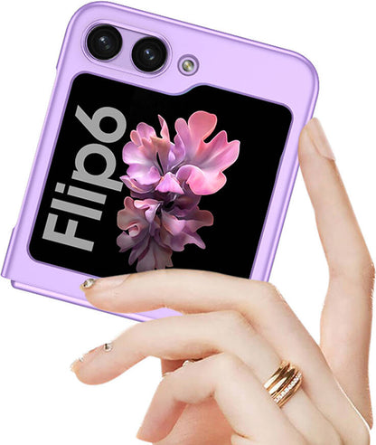 Galaxy Z Flip 6 Kılıf Mnc Sert Kıpta Kapak-Titanyum-Gri