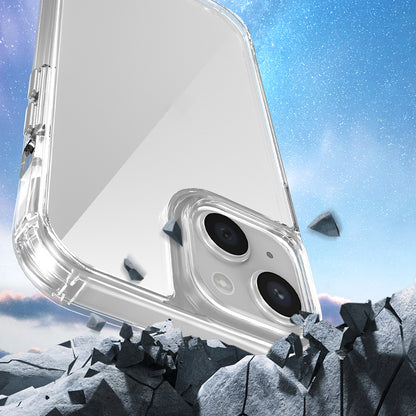 iPhone 15 Kılıf Airbagli Takılabilir Askı Aparatlı Mnc Snap Silikon Kapak-Şeffaf