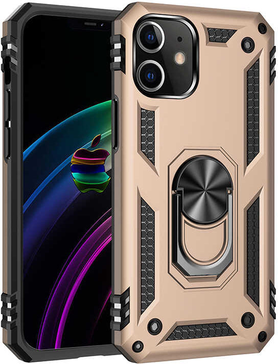 iPhone 12 Mini Uyumlu Mnc Vega Kapak-Gold