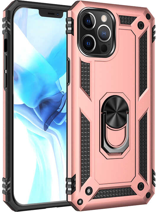 iPhone 12 Pro Max Uyumlu Mnc Vega Kapak-Rose Gold