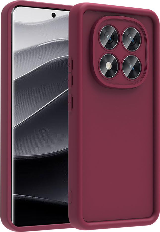 Redmi Note 14 Pro Plus Kılıf Kamera Korumalı Mnc Ananas Kapak - Mürdüm