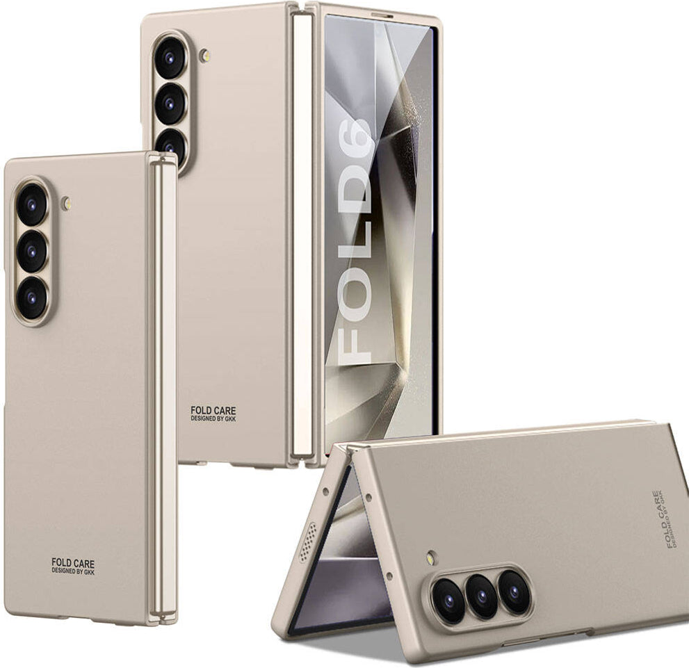 Galaxy Z Fold 6 Kılıf Mnc Sert Kıpta Kapak-Titanyum-Gri