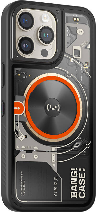 iPhone 15 Pro Kılıf Özelleştirilebilir 3 Fonksiyonlu Bluetooth Bağlantılı Bitmo Lab Bangcase Akıllı