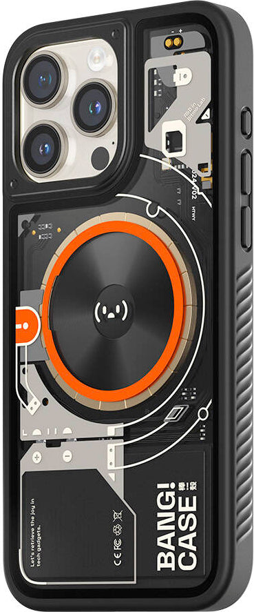 iPhone 15 Pro Kılıf Özelleştirilebilir 3 Fonksiyonlu Bluetooth Bağlantılı Bitmo Lab Bangcase Akıllı