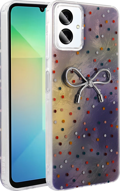 Galaxy A06 Kılıf Kamera Korumalı Figürlü Mnc Ponti Silikon Kapak - Lila