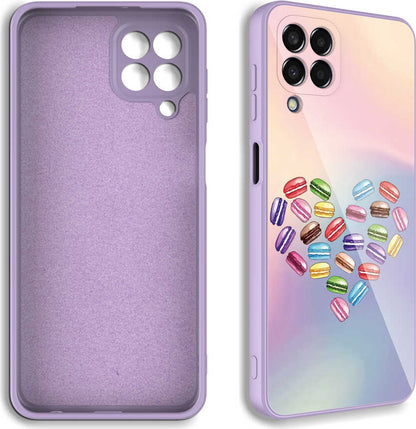 Galaxy M33 Kılıf Kamera Korumalı Desenli Sert Silikon Mnc Epoksi Kapak-No6