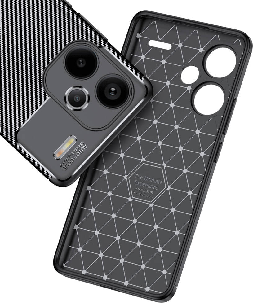 Xiaomi Redmi Note 13 Pro Plus 5g Kılıf Mnc Negro Silikon Kapak-Siyah