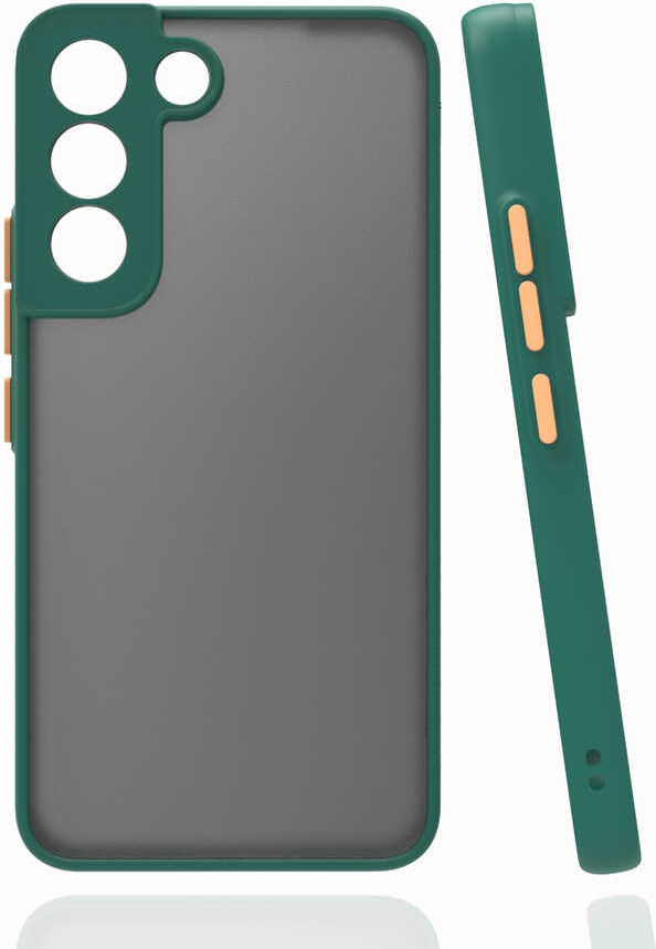 Galaxy S22 Plus Kılıf Mnc Hux Kapak-Koyu Yeşil