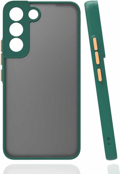 Galaxy S22 Plus Kılıf Mnc Hux Kapak-Koyu Yeşil