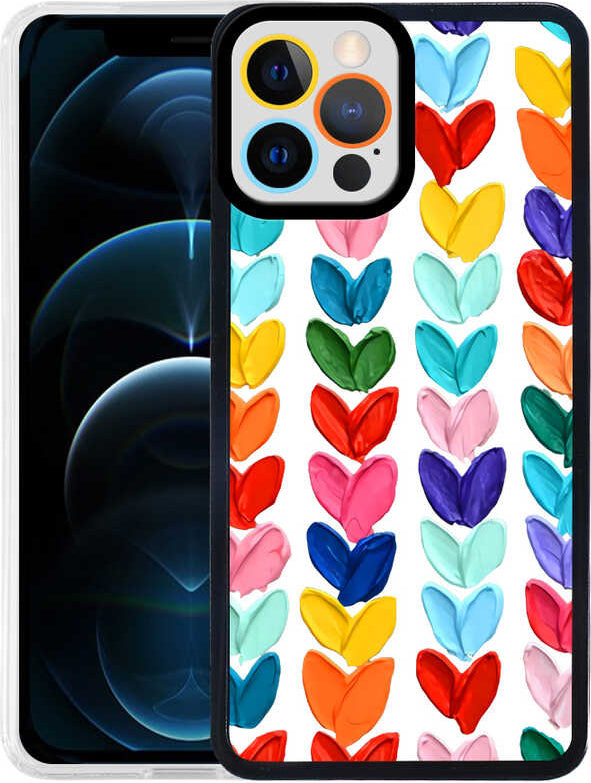 iPhone 13 Pro Uyumlu Mnc M-Fit Desenli Kapak-Heart No6