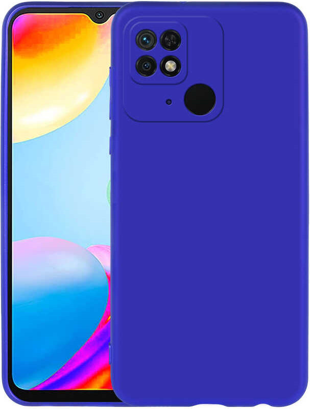 Xiaomi Redmi 10C Kılıf Mnc Premier Silikon Kapak-Saks Mavi