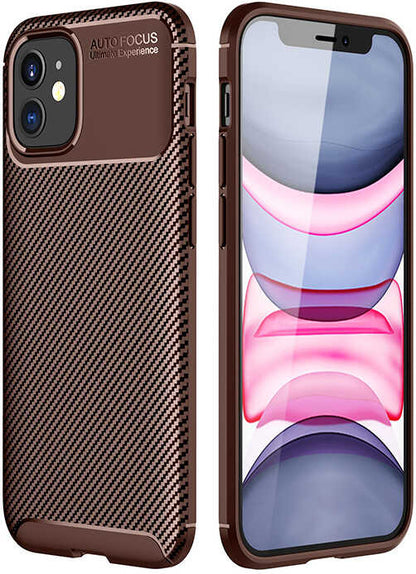iPhone 12 Mini Uyumlu Mnc Negro Silikon Kapak-Kahverengi