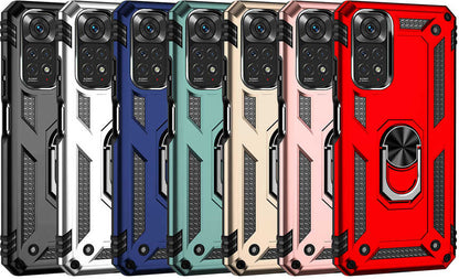 Xiaomi Redmi Note 11S Global Kılıf Mnc Vega Kapak-Kırmızı