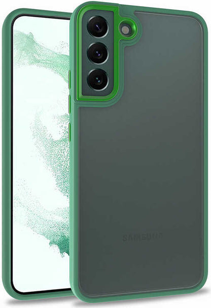 Galaxy S22 Plus Kılıf Mnc Flora Kapak-Yeşil