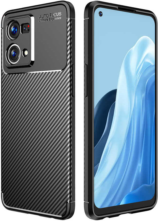Oppo Reno 7 4g Kılıf Mnc Negro Silikon Kapak-Siyah