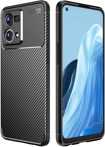 Oppo Reno 7 4g Kılıf Mnc Negro Silikon Kapak-Siyah