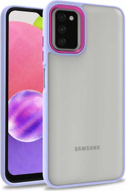 Galaxy A03S Kılıf Mnc Flora Kapak-Lila