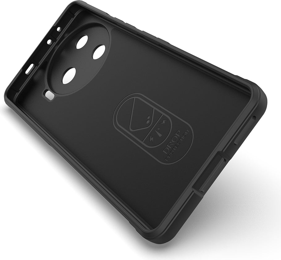 Tecno Camon 30 Pro 5g Kılıf Esnek Tpu Oyuklu Arka Yüzey Tasarımlı Mnc Etnik Silikon Kapak - Siyah
