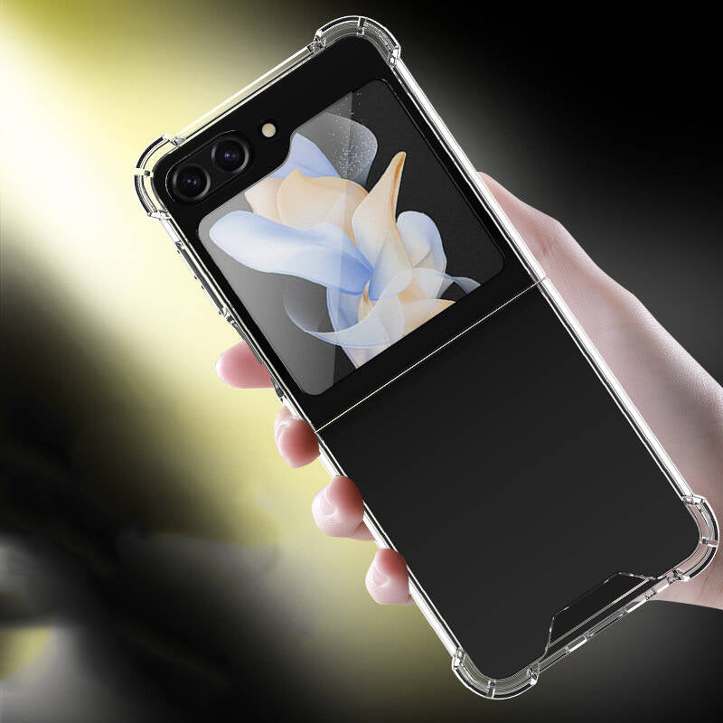 Galaxy Z Flip 5 Kılıf Mnc Nitro Anti Shock Silikon-Renksiz