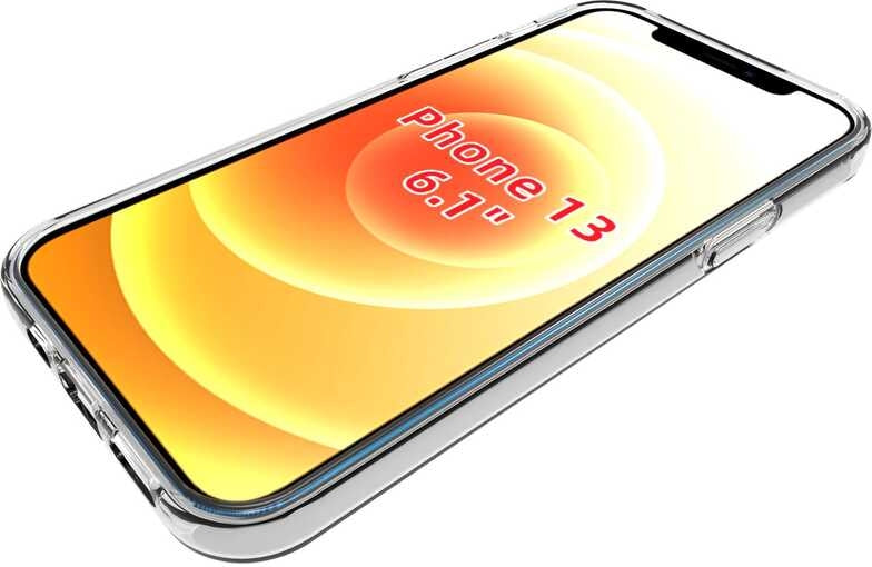 iPhone 13 Uyumlu Mnc Süper Silikon Kapak-Renksiz