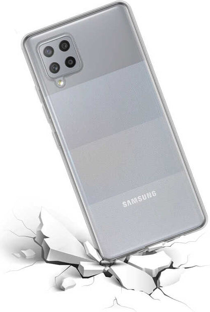 Galaxy M22 Kılıf Mnc Süper Silikon Kapak-Renksiz
