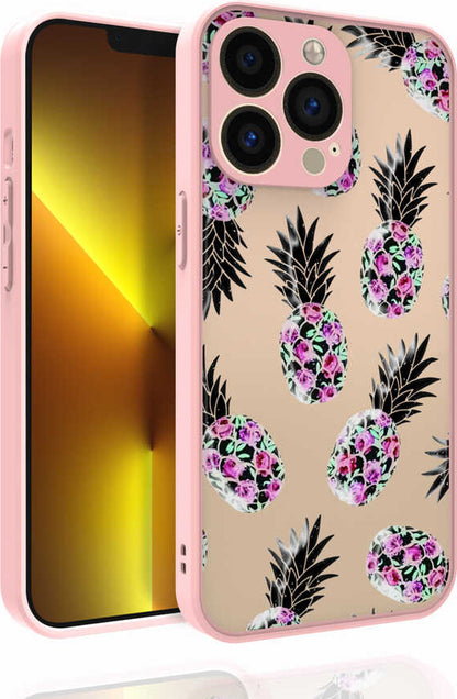 iPhone 13 Pro Max Uyumlu Desenli Kamera Korumalı Parlak Mnc Nora Kapak-No6