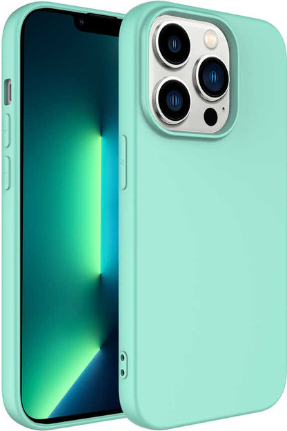 iPhone 14 Pro Kılıf Mnc Mara Laaakan Kapak-Açık Yeşil