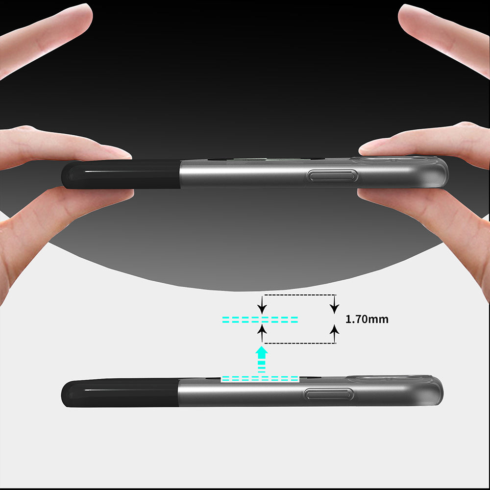 iPhone 11 Kılıf M-Safe Şarj Özellikli Mıknatıslı Mnc Duble Kapak - Gri