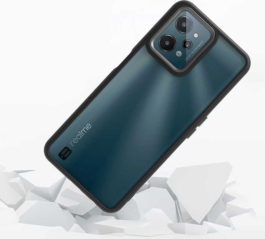 Realme C31 Kılıf Mnc Flora Kapak-Rose Gold