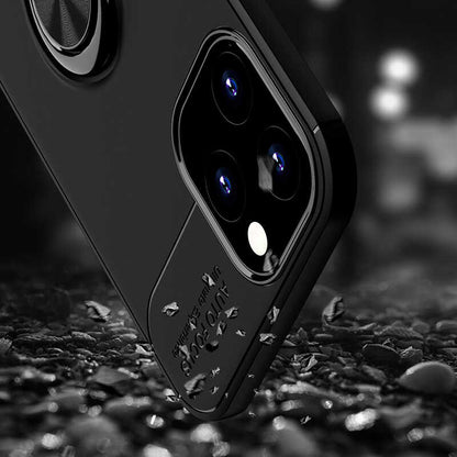 iPhone 12 Pro Max Uyumlu Mnc Ravel Silikon Kapak-Siyah-Mavi