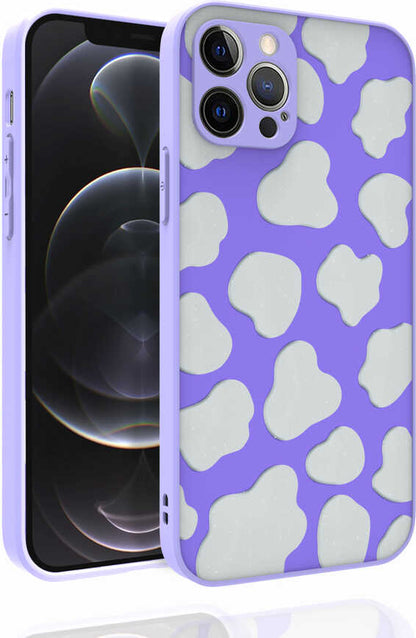iPhone 12 Pro Uyumlu Desenli Kamera Korumalı Parlak Mnc Nora Kapak-No6