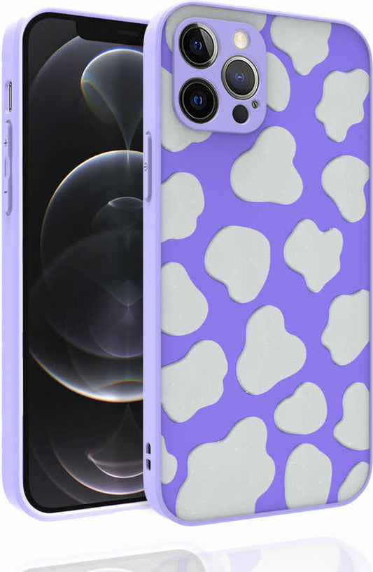 iPhone 12 Pro Uyumlu Desenli Kamera Korumalı Parlak Mnc Nora Kapak-No6