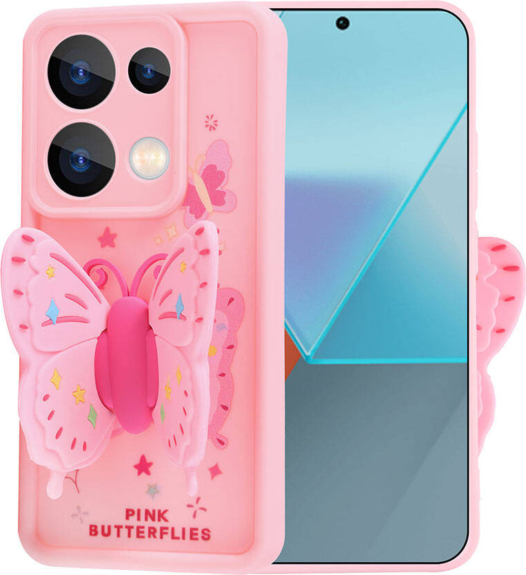 Xiaomi Redmi Note 13 Pro 4g Kılıf Kamera Korumalı Figür Tasarımlı Mnc Kapya Kapak-Koyu Kahve